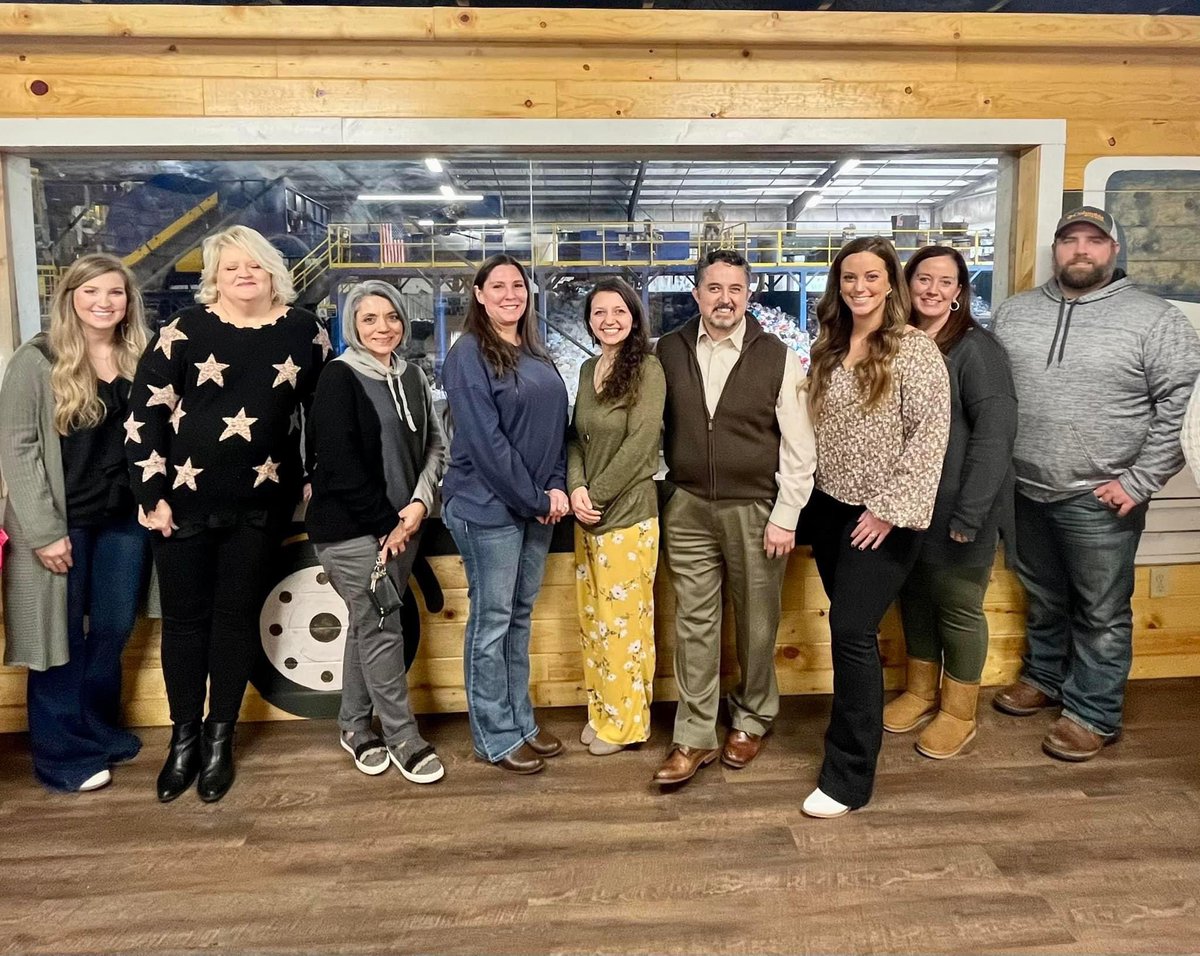 CCSWRD's tweet photo. Thank you to the Henderson/Chester County Chamber of Commerce Leadership Class for touring the West TN Regional Recycling Hub today! https://t.co/VgUxWFzupx