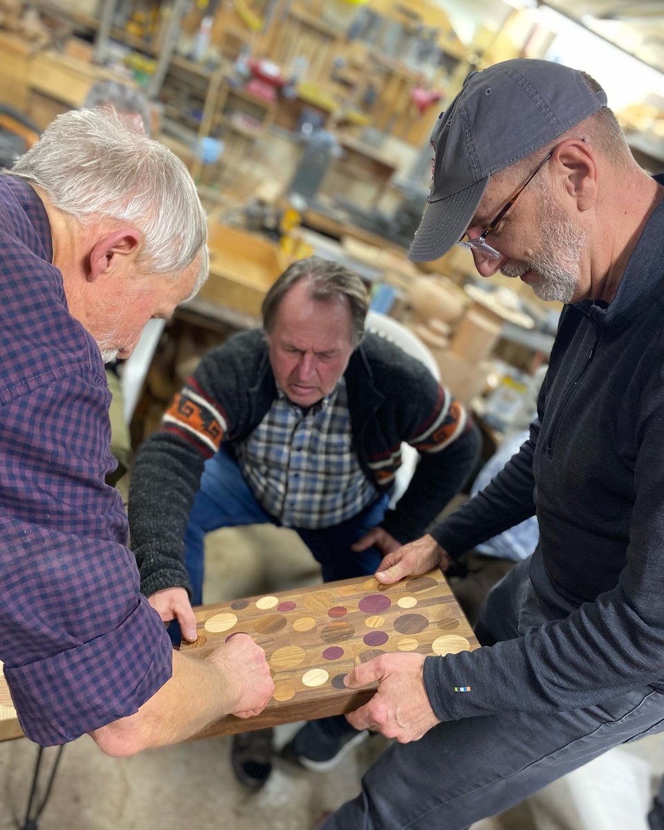 johnvs7's tweet photo. Just met with a bunch of woodworkers to discuss the theology of wood. Learned so much about God’s hands-on, all-senses-engaged, creation-loving, re-purposing, ever-restoring heart. #MardaLoopChurch #YYC https://t.co/oTmKdXGjMg