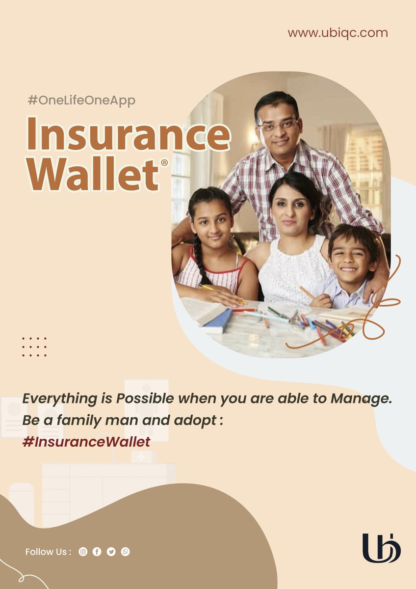 Ubiqc1's tweet photo. Ensure your peace of mind with Ubiqc #InsuranceWallet. Now you can manage your insurance portfolio hassle-free.
#Ubiqc #OneLifeOneApp
#InsurTech #customerengagement
#CustomerRetention #Persistency #Renewal #digilocker https://t.co/7wtSNFv8if