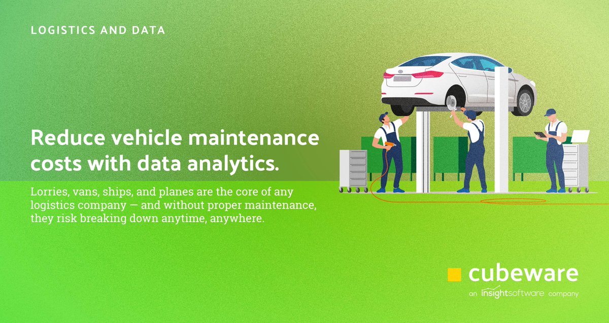 Cubeware's tweet photo. Vehicles are at risk of breakdown at any time. With costly repairs involved, logistics companies employ predictive maintenance to stay ahead of any possible issue. 

Read the full article below on how data analytics enhances the logistics industry,

https://t.co/6SIoz78oz0 https://t.co/15hWGL1PAg