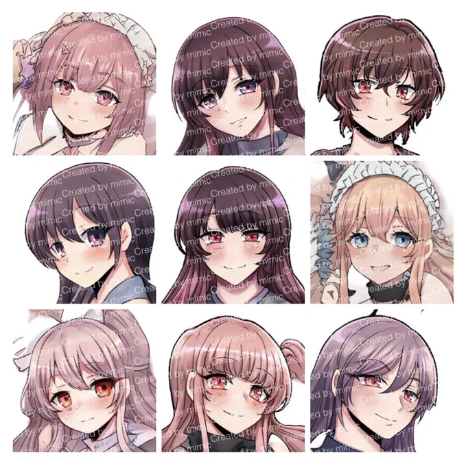 左が男の絵を吸わせたやつで右が女の絵を吸わせたやつ…私の絵かー????親戚感ある 