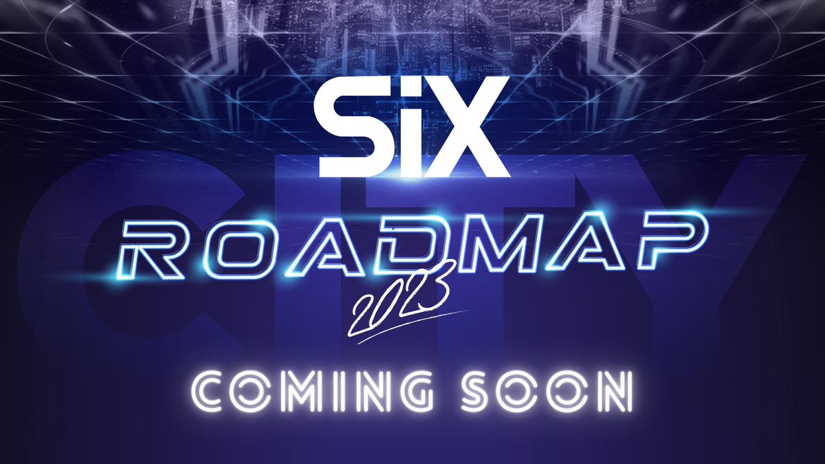 theSIXnetwork's tweet image. We are thrilled to announce that SIX Roadmap 2023 is coming soon! 
.

Our focus for 2023 is on real use of SIX&apos;s products, opening the door for a new era of collaboration between centralize and decentralized worlds
.
#SIXNetwork #SIXProtocol #NFTGen2 #Roadmap2023