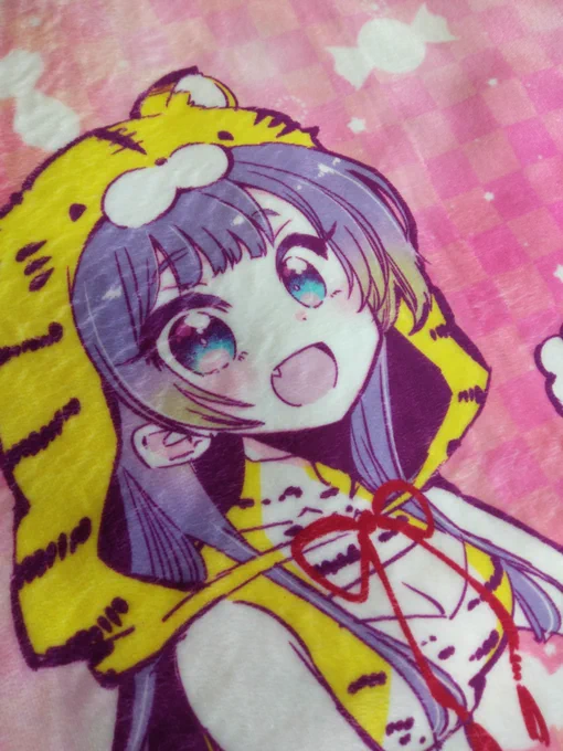 オリジナルファクトリーさん()で自分用に頼んでいたブランケットが届きました~~~発色もいいしふわふわです!そしてお値段もお得!ありがとうございました! 