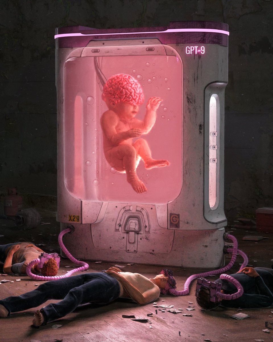 beeple's tweet photo. GPT-9 https://t.co/tVYwiNQzDm