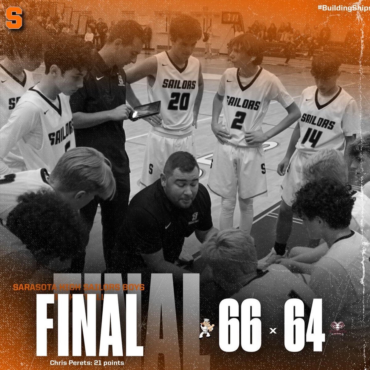 SHSsailorsbball's tweet photo. Sailors Sweep the Rams! Good district win as the Sailors improve to 14-3 on the season! #BuildingShips #sarasotabasketball https://t.co/sIZTzK9A7R
