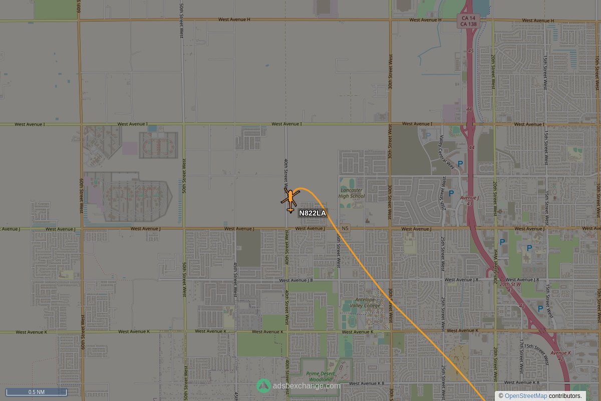 ffoverhead's tweet photo. LA County Fire #N822LA (a H60) was spotted near Lancaster, CA around 05:02 UTC squawking 1200 https://t.co/S3CineC23f #LACoFire https://t.co/ndVz8zGnqS