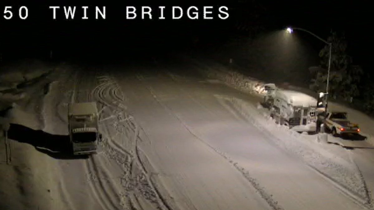 Caltrans District 3 on Twitter "Sierra highways are blanketed in white