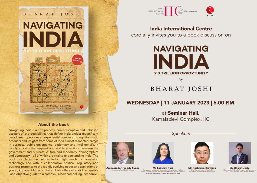 lakshmiunwomen's tweet photo. Looking forward to a discussion on a valuable book by @bharatjoshi_ which raises the spirit about the optimistic growth story of #NewIndia &amp; benchmarks 🇮🇳’s transition into an even greater global power.

@NavigatingInd https://t.co/QLP4IBlYbp