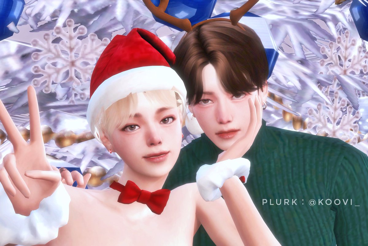koovi_sims's tweet photo. 補一下錯過的聖誕節💕
Merry Christmas🎄🎁❄️☃️
×Plz Do Not Repost&Crop×
#btssims #kookvsims #taekooksims #sims4 #thesims4 #kookv #taekook #vkook #국뷔 #柾泰 #模擬市民4 #심즈4 #wickedwhims #gaysims https://t.co/KfJOjNbwfA