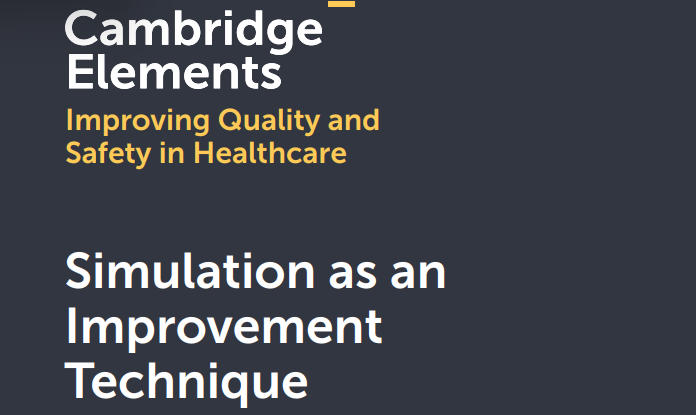 Involved in QI and/or simulation? 

This read is for you. 

"Simulation as an Improvement Technique" 

Published in <a href="/THIS_Institute/">THIS Institute</a> Elements of Improving Quality and Safety in Healthcare with @SocraticEM and <a href="/KomalBajajMD/">Komal Bajaj MD, MS-HPEd</a> 

cambridge.org/core/elements/…
