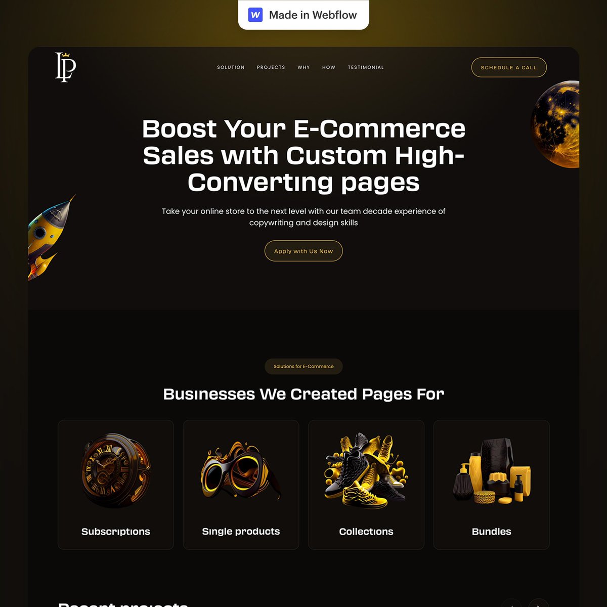 Agency webflow design