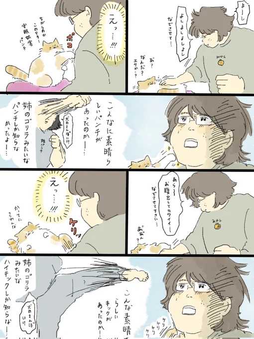 ネコを飼い始めました日記⑨
いい蹴り、いいパンチ。 