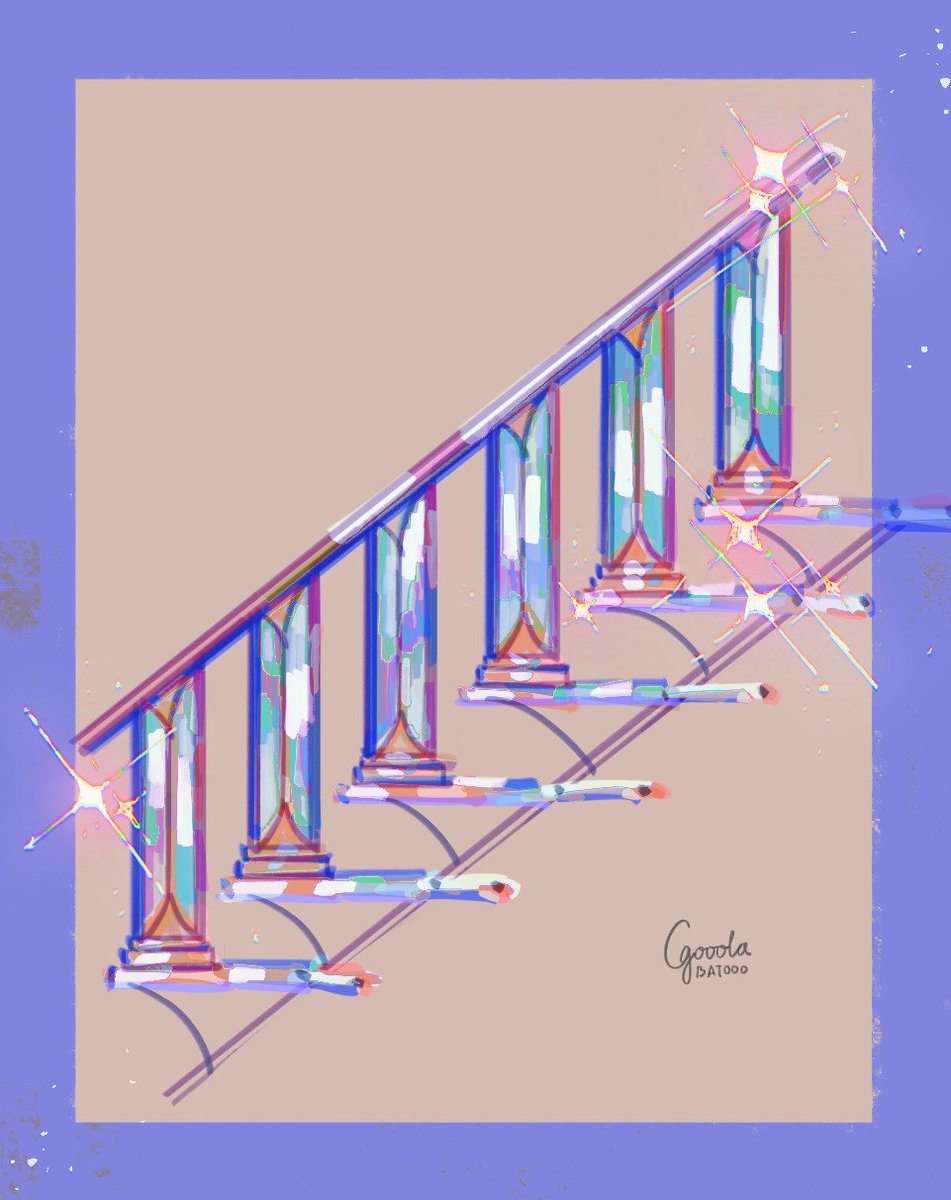 glass stairs #art #digitalart #artistontwitter