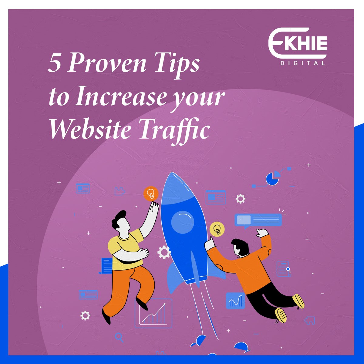 EkhieDigital's tweet photo. All businesses ask at some point, "How can I get more people to visit my website?" Here are some simple but effective suggestions. Comment below any advice you would like to implement on your website immediately.

For, more details:
Visit: https://t.co/LcxojybaiT

#EkhieDigital https://t.co/JLm0k24ZIu