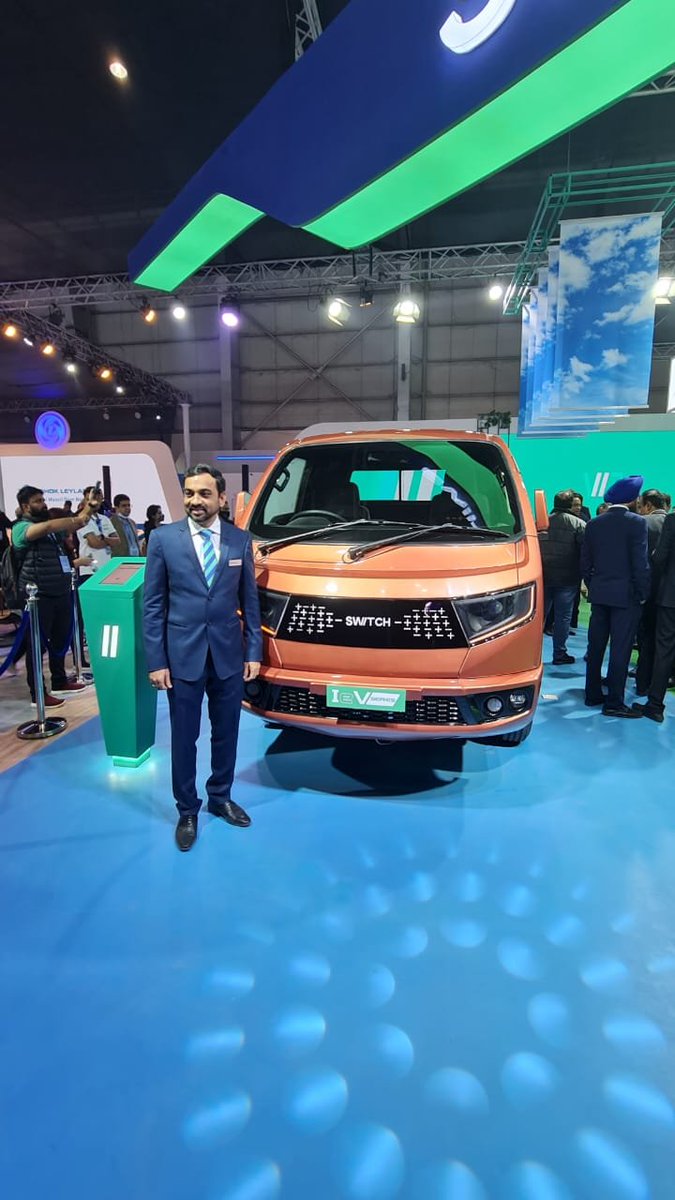 ExpressDrives's tweet photo. @switchEVglobal unveils IEV cargo series @AEMotorShow 
#AutoExpo2023 #autoExpowithFE https://t.co/lLsplZG6BX