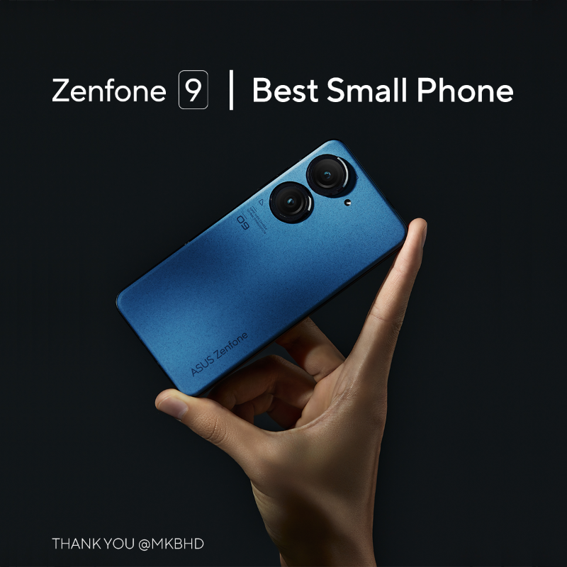 ASUSJapan's tweet photo. Zenfone 9が世界的に有名なYouTuber @MKBHD さんによる「Smartphone Awards 2022」の「Best Small Phone」として選ばれました!
▼動画
https://t.co/p0ANqMY2FD
#MKBHD #BestSmallPhone
#ASUS #Zenfone9
#CompactSizeBigPossibilities