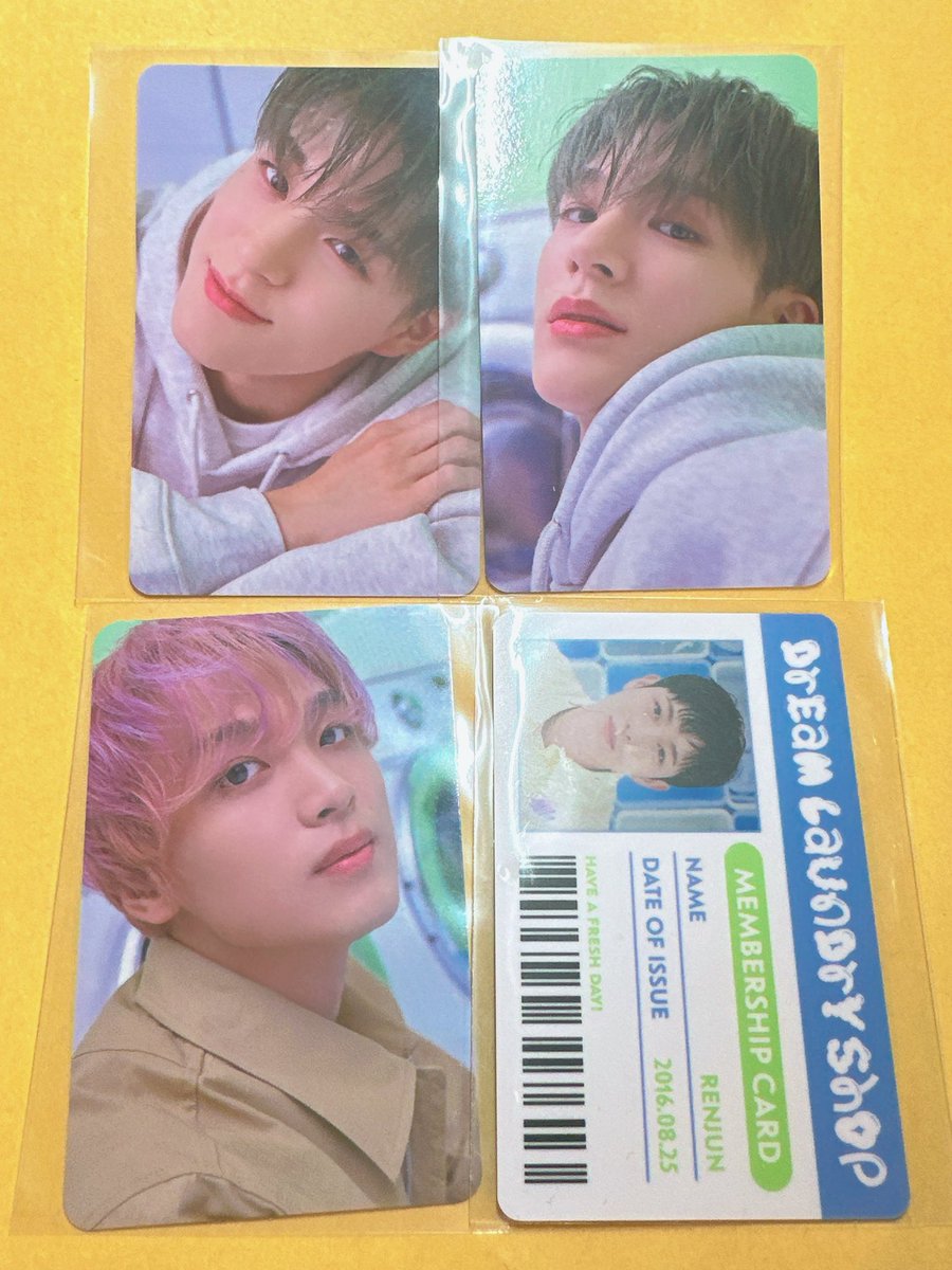 _jtgpmwta's tweet photo. NCT DREAM CANDY special photobook laundryshop トレカ　交換

譲→ヘチャン、ジェノ、ロンジュン
求→CANDYジェミン（ものによりn:1も可能です）

郵送での交換希望です🙇 https://t.co/iGc6avvm12