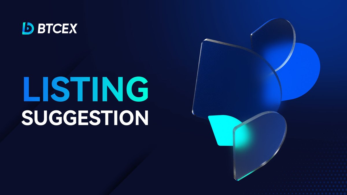 BTCEX_exchange's tweet photo. Do you have any suggestions for what we should add next? 😃
Listing suggestion form 👉 https://t.co/CN9hJGC4EE
#listingsuggestion #listingapplication #BTCEX #newlisting #blockchain #cryptocurrencymarket https://t.co/21BEIJJfiO