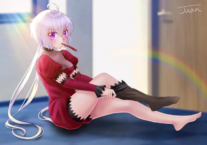 #サムネが横になったから横画面の絵貼ろう絵描きも見たらやる最近はずっと縦長しか描いてないので、最初期に描いたクリスを…! 