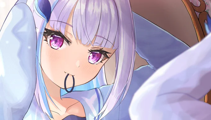 「これでお顔、みえる?」 