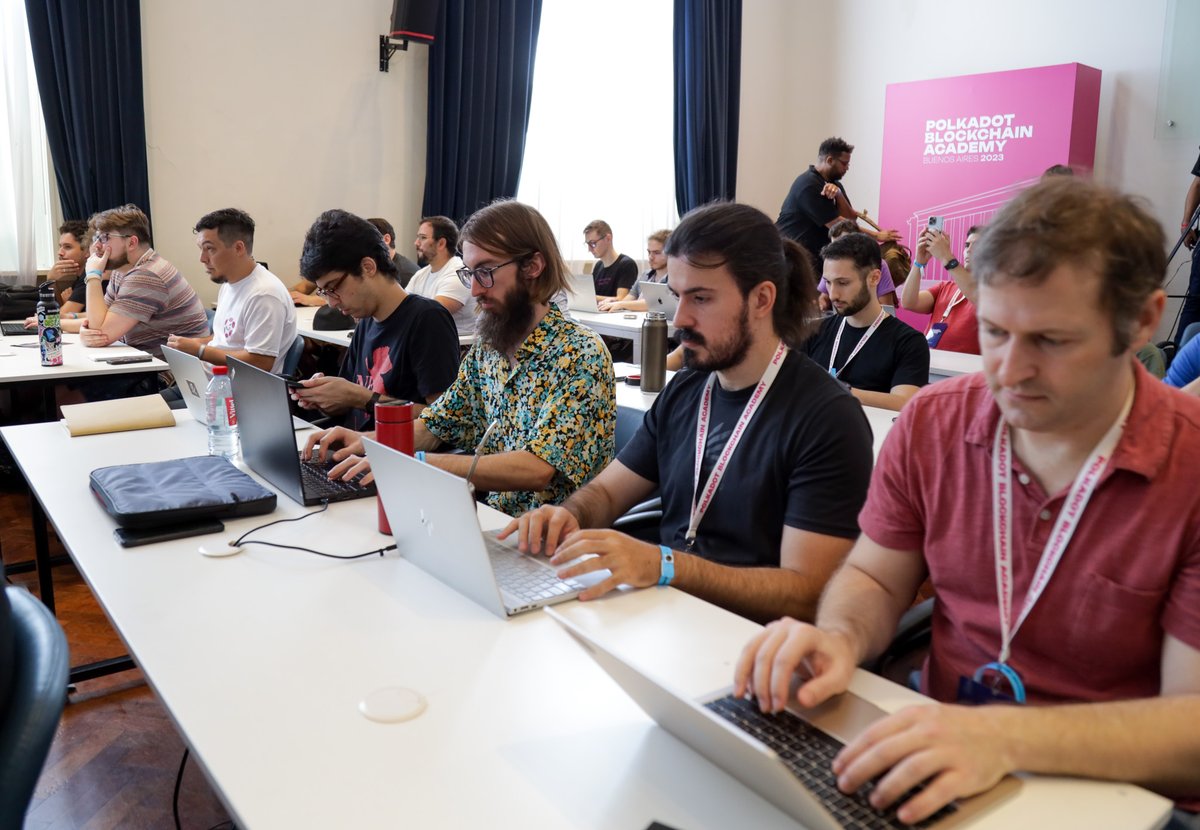 Polkadot's tweet photo. The Polkadot Blockchain Academy is in full swing! During the next four weeks, the University of Buenos Aires, @IALAB1, will host the second wave of Polkadot's flagship educational course to equip engineers with all the necessary knowledge for building a better web. https://t.co/9h1aWTadQr
