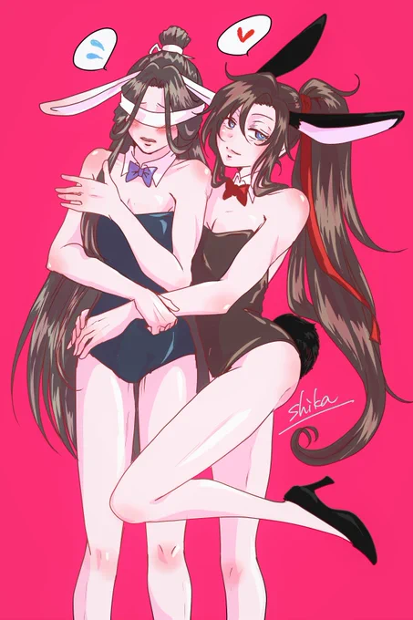 年だしやっぱり推しCP受けちゃんには着て欲しいよね(*'ε`*)魏嬰にそそのかされて暁星塵もバニーちゃん着てほし江澄はなんかギャグになったからやめました() 