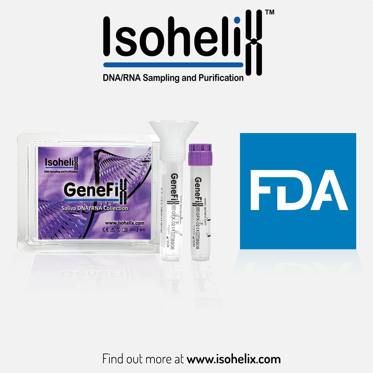 isohelix's tweet photo. Isohelix files @US_FDA 510K Pre-Submission for its range of GeneFix® Saliva Collectors

Find Out More: https://t.co/OUUnPv3o4W

#Isohelix #GeneFix #saliva #dna #rna #genomics #lifesciences #FDA #USA #510k #genetics #diagnostics #precisionmedicine https://t.co/ElAzzad6H5