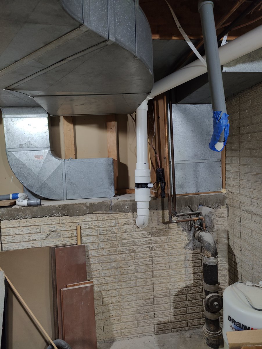 This property has multiple foundations. We had to install three suction points to reduce the radon levels.