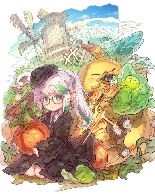 らら子ちゃんとポチャチョコちゃんリクエストありがとうございました (*'▽')#Skeb #FF14 