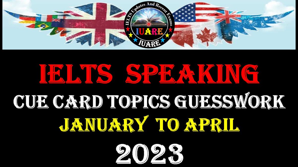 ielts_iuare's tweet photo. IELTS Speaking Cue Card Guesswork January to April 2023 | jan to april cue cards 2023
Video Link - https://t.co/sJUtDm40XJ
#IELTS #Speaking #cuecard #jannuarytoapril2023 https://t.co/1IarLnrKUC