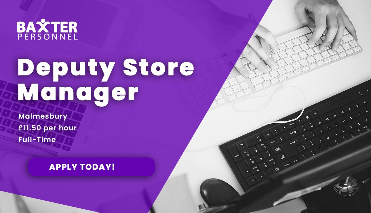 RECRUITING NOW 🌟

ALDI are looking for a Deputy Store Manager in Malmesbury!

The role is full time and comes with a hourly wage of £11.50! Apply below... 🙌💰 

apply.baxterpersonnel.co.uk/apply/181677/tw

#SwindonJobs #GloucesterJobs
#CheltenhamJobs #BristolJobs #BathJobs #ReadingJobs