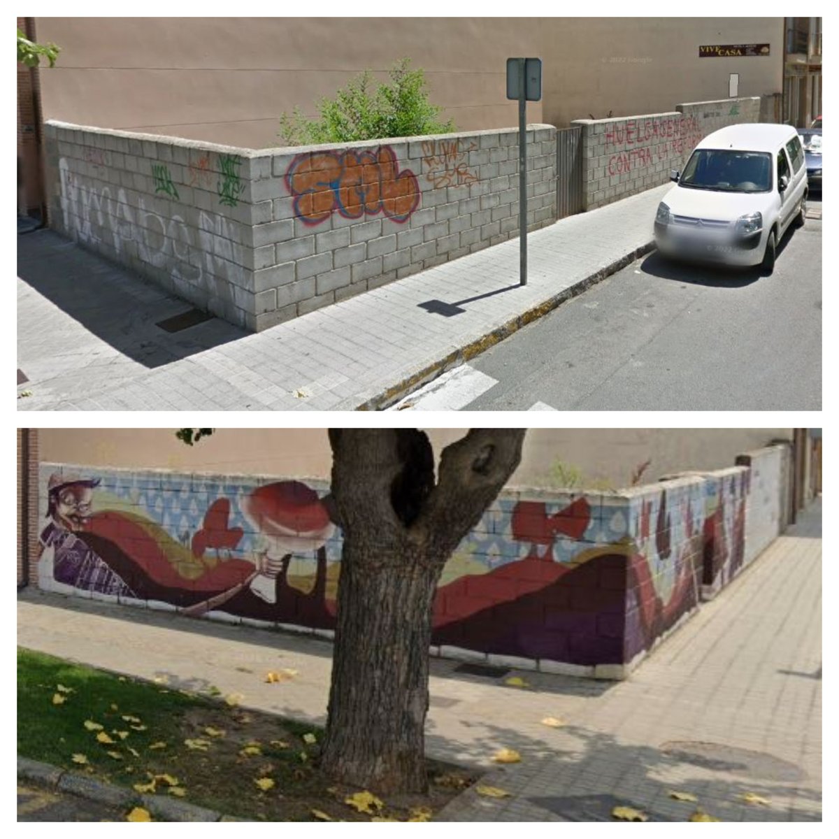 AYTOLAADRADA's tweet photo. 🚧ASÍ HEMOS IDO MEJORANDO NUESTRO PUEBLO🚧
Donde antes no había nada, ahora podemos contemplar obras de arte urbano.
#EnLaAdradaTodo #LaAdrada #SeguimosTrabajando #SeguimosProgresando https://t.co/qg0tQejTQR