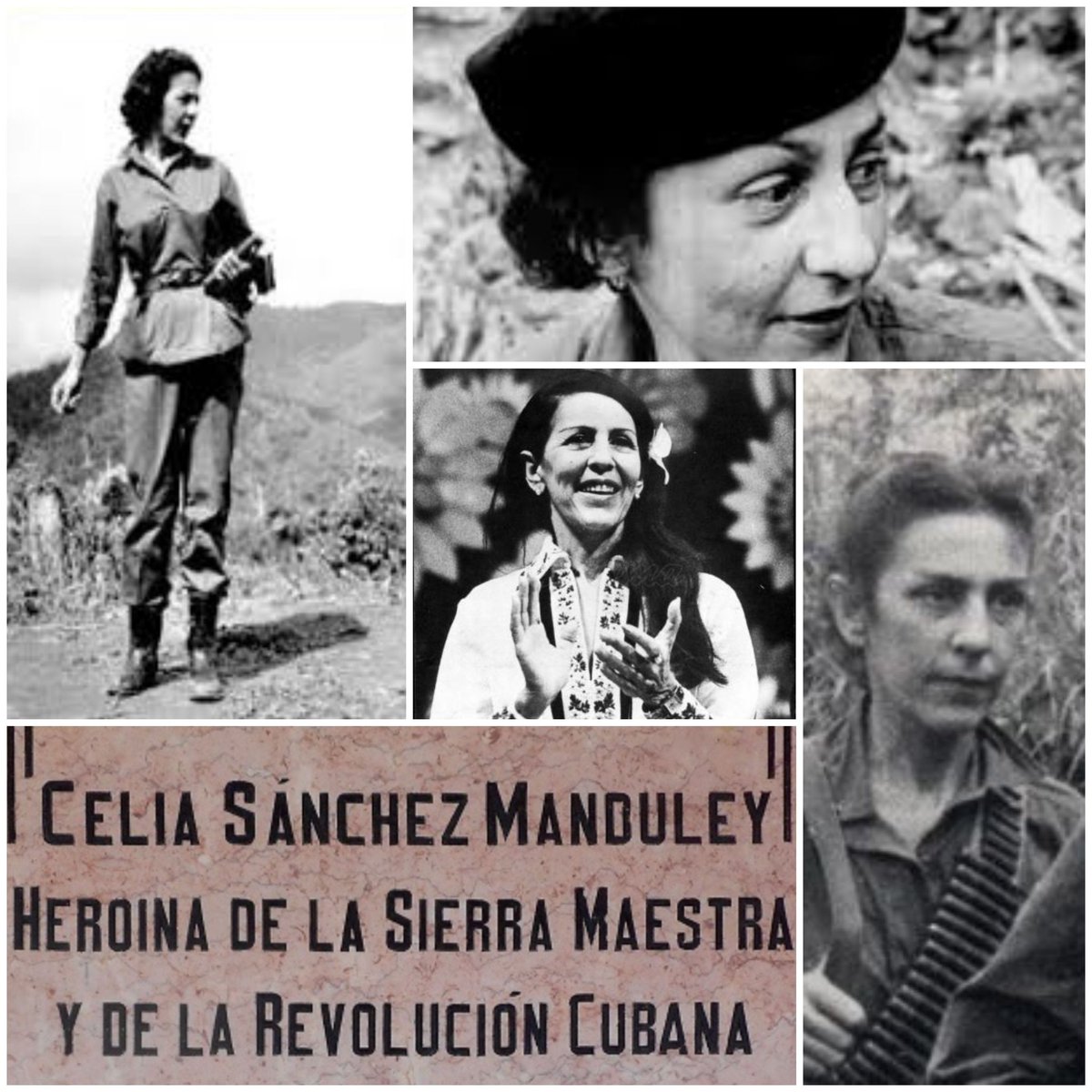 La flor autóctona de la Revolución Cubana, nuestra Celia. La primera mujer que ocupó la posición de soldado en el Ejército Rebelde, promotora de la creación del pelotón de "Las Marianas" y fiel protectora de la memoria histórica de la lucha insurreccional  #CubaViveEnSuHistoria