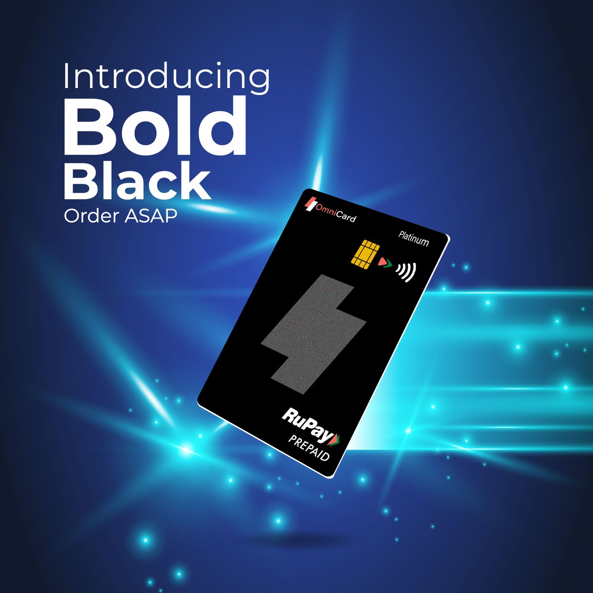myomnicard's tweet photo. Meet the brand new super lux βBold Blackβ OmniCard π€ Comment a π₯ if you like it
#MyOmniCard #OmniCardUPI #UPI #StepUpYourLife #Payments #Spending #DigitalPayments #FinTech #India https://t.co/kkwVEIdwXl