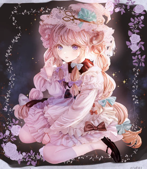 冬のもこもこひつじ魔女#イラスト #女の子イラスト 