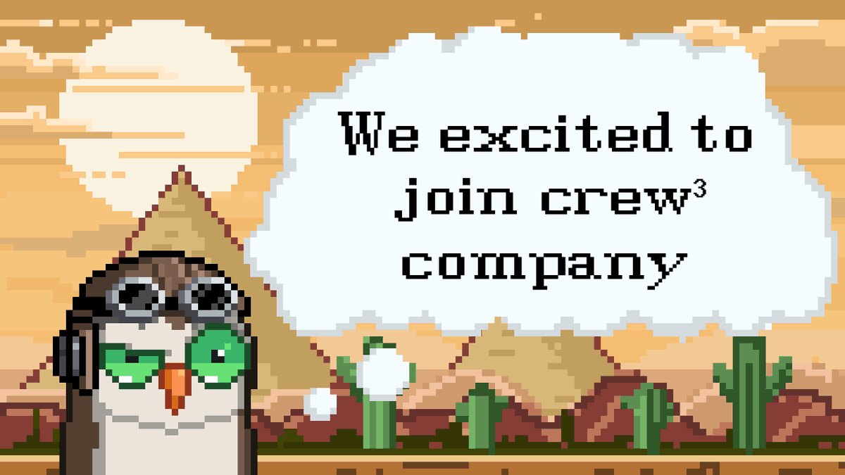 Hey, everyone, we're excited to join CREW3 company!! 
Enter:🔥 flappymoonbird.crew3.xyz

♥️Finish Quests and get XP, earn exclusive roles! And our first PREMINT has been successfully drawn! premint.xyz/genesisbirdlis…🐦

#FlappyMoonbird $FMB #Crew3 #GameFi #moonbirds