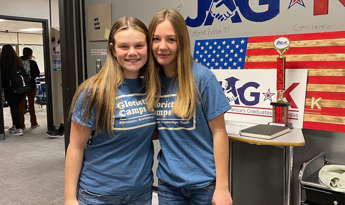 bhs_jagk's tweet photo. Some "Jaggers" twinning it up! We do have real life twins confusing all of us. Kassie and Carlee dressed in their FFA shirts. Lance and Mr. Cox didn't mean to be twins but had fun with it! #JAGKansas #JAGFamily #TPOD #winterhoco https://t.co/gEKIcBa8EY