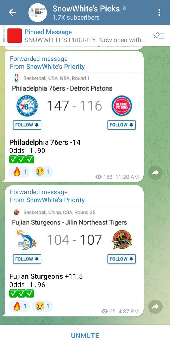 SnowWhitePicks's tweet photo. Join Telegram:
https://t.co/kehcwBQM5W
#FootballPicks #bettingpicks #bettingexpert #gamblingtwitter #bettingtwitter #NBApicks #SportsBettingTips #bettingsports #CBA #CBAPicks #NBA #NBAonTNT #NBA2K23 #SportsGambling #Basketball #NFLPicks #NFLTwitter #NBATwitter #NHL #NFLPlayoffs https://t.co/DCdHUCkP81