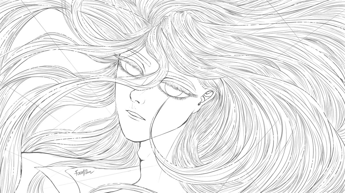 FukazenF's tweet photo. 《斷線》

I use the broken lines 斷線 to show how the light shades on his hair... :)

Again we meet a new year! It's such a good time to try new things! Lineart this time!

#illustration #イラスト https://t.co/E3X2ebYd5Y
