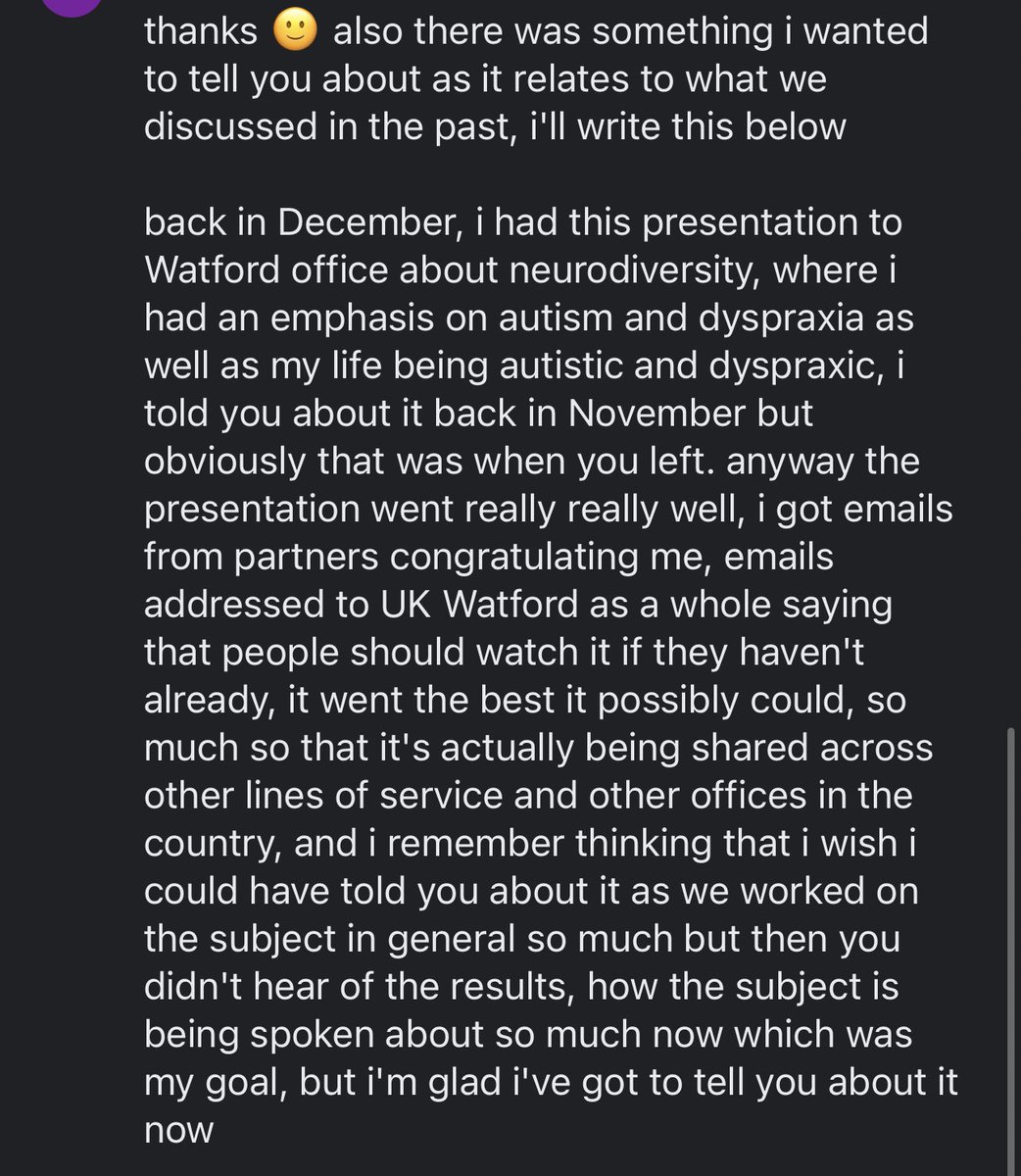 My heart melts as I read this message from my first coachee (in the UK). I’m so happy he’s come a long way from our simple catch ups and goal settings, and how the firm remained supportive of him. 🧡🫶

I’m so proud to call him my first ACEsociate 🥹