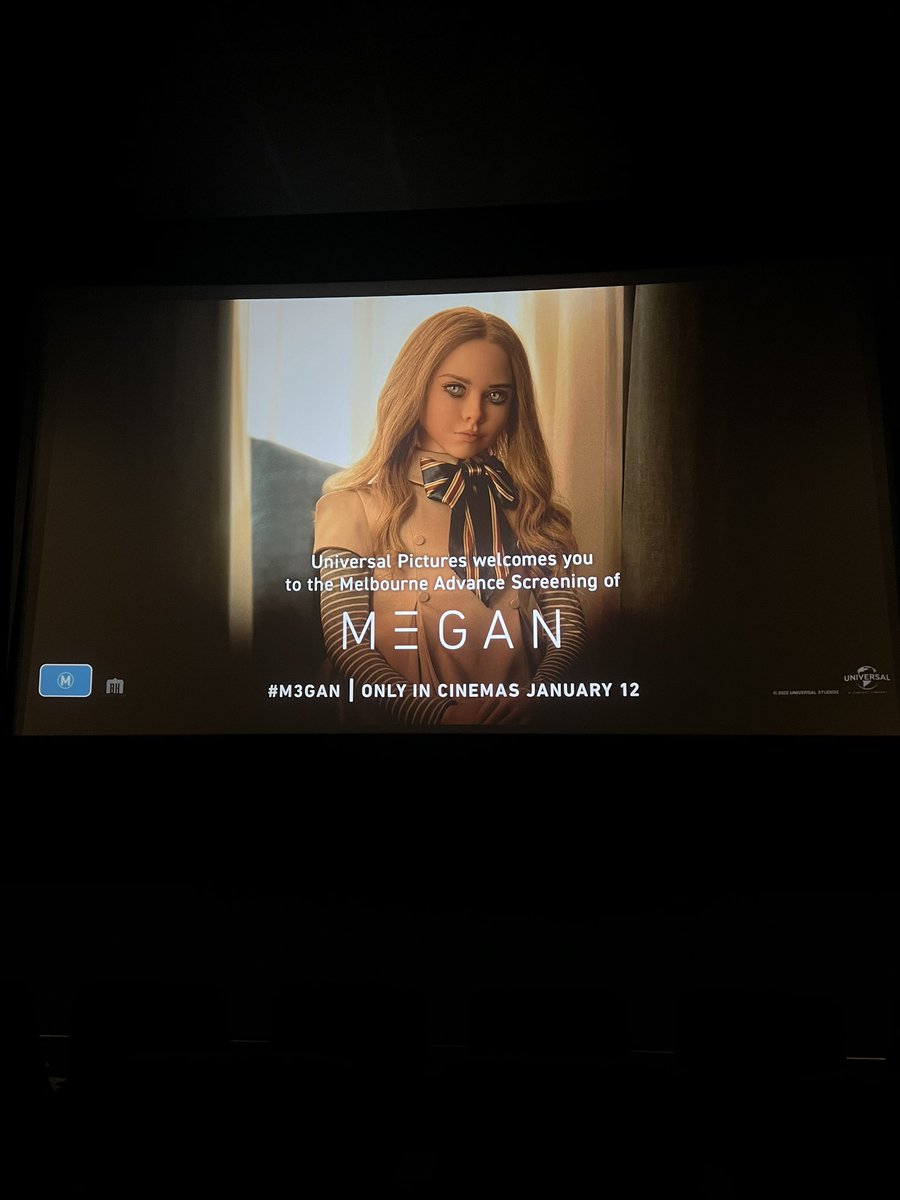 seriesofblursx's tweet photo. Went and saw #M3GAN and she absolutely nailed the assignment. 

Thanks so much for the invite @UniversalPicsAU - this was such a blast ! https://t.co/ltzskFPeVj
