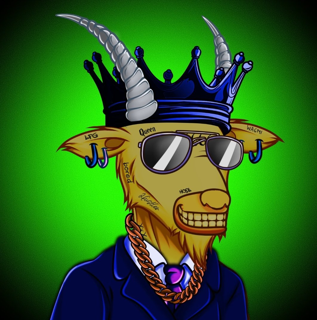 TaptrickD's tweet photo. Our Phase 1 Genesis Male Goats NFT drop is now live and available for just .03 ETH. Don't miss out: https://t.co/x5mUPWOztT
#goatopia #gmoc #digitalcollectibles
@armyofgoatsnft @GoatopiaStan https://t.co/ClrX8sk3wD