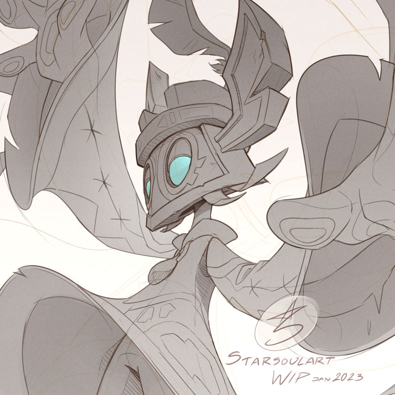 Sketch. My dreamcatcher OC, Tumbleweed.
It's 2023 and I'm back!