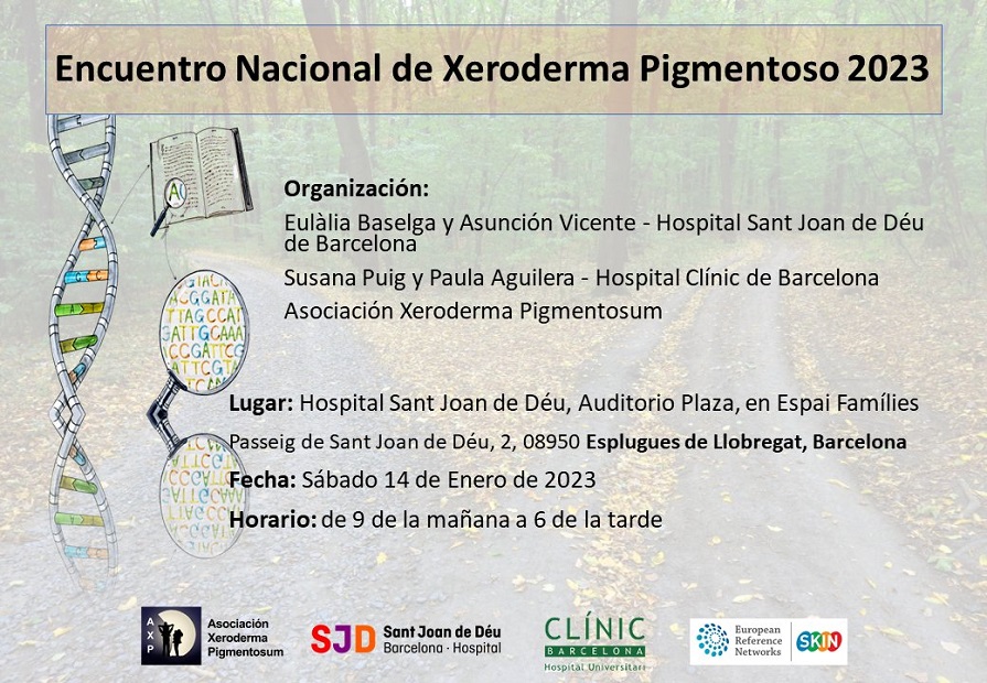 somos_pacientes's tweet photo. .@XerodermaEspana organiza este sábado, 14 de enero, en el @SJDbarcelona_es, el Encuentro Nacional de #XerodermaPigmentoso 2023 para presentar los últimos avances frente a esta enfermedad rara hereditaria 

🫂 https://t.co/YPbAexTnAt

#EnfermedadesRaras #XP #Xeroderma https://t.co/V6FDj5smrT