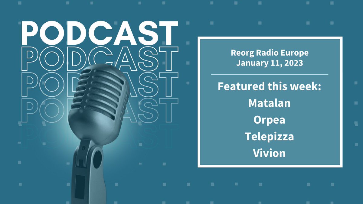 This week, Reorg's <a href="/CaterinaDassie/">Caterina Dassie</a> and the team discussed:
-Orpea's second conciliation procedure
-Food Delivery Brands which has appointed financial advisors
-Matalan’s ongoing sale process
-Vivion
Listen here: ow.ly/x9jz50Mntt5
#highyieldbonds #leveragedloans