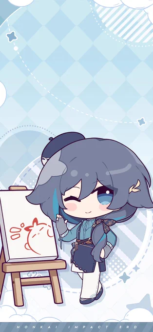 崩壊3rd公式weiboよりフカ webイベントイラスト 壁紙配布 