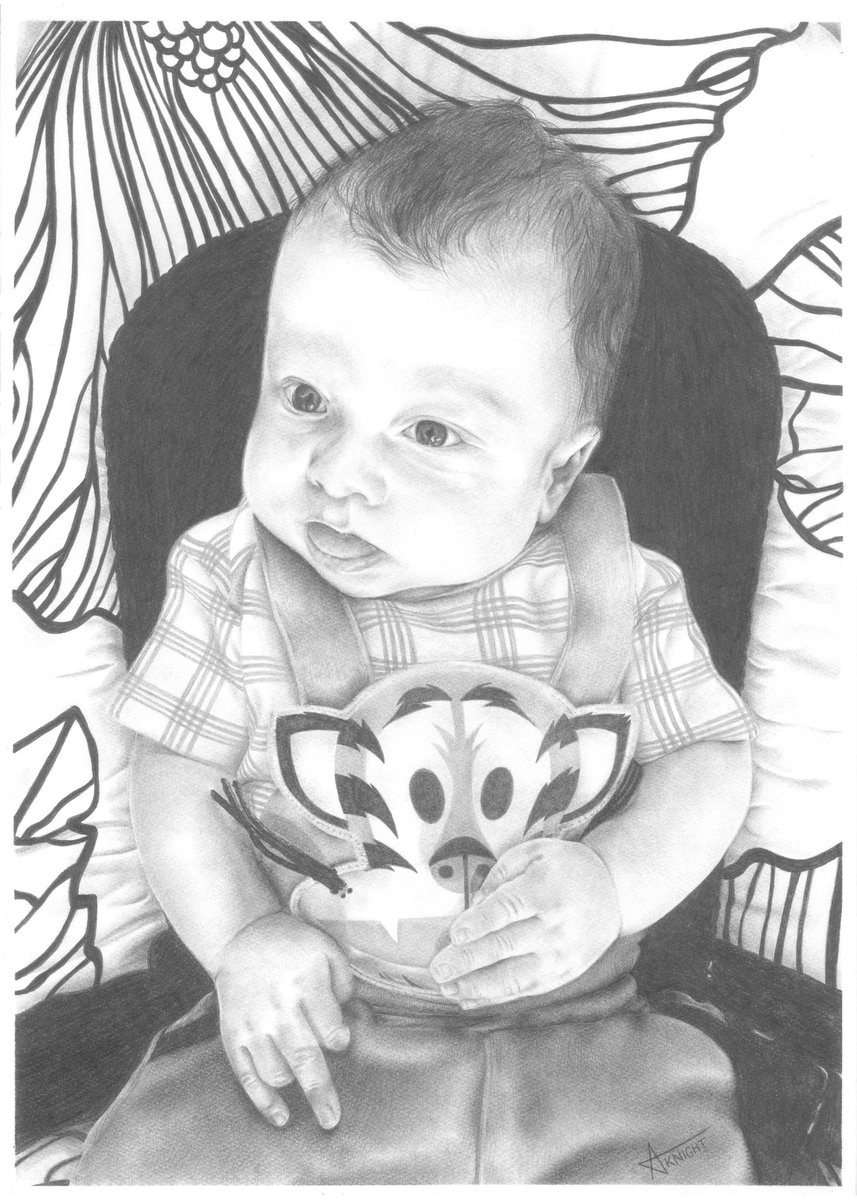 Love that I get to do what I love for a job, and on occasion creating some art for myself. Here’s a pencil drawing I did in December of my little boy, the middle finger wasn’t an intentional sign from him 😅