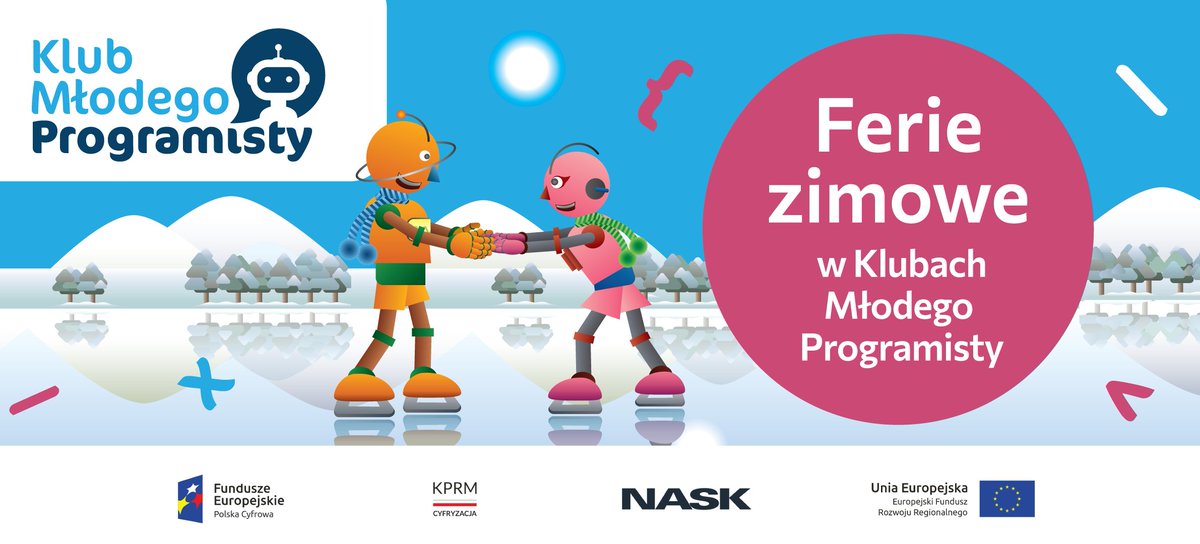 ☃️ Ferie zimowe z kodowaniem 🦾? Czemu nie!🙂

Już dziś zapisz swoje dziecko na bezpłatne warsztaty online, dzięki którym pozna świat kodowania i programowania. 🤖🚀

Szczegóły i zapisy tutaj 👉gov.pl/web/cyfryzacja… 

#Ferie #FerieZkodowaniem #KlubMłodegoProgramisty