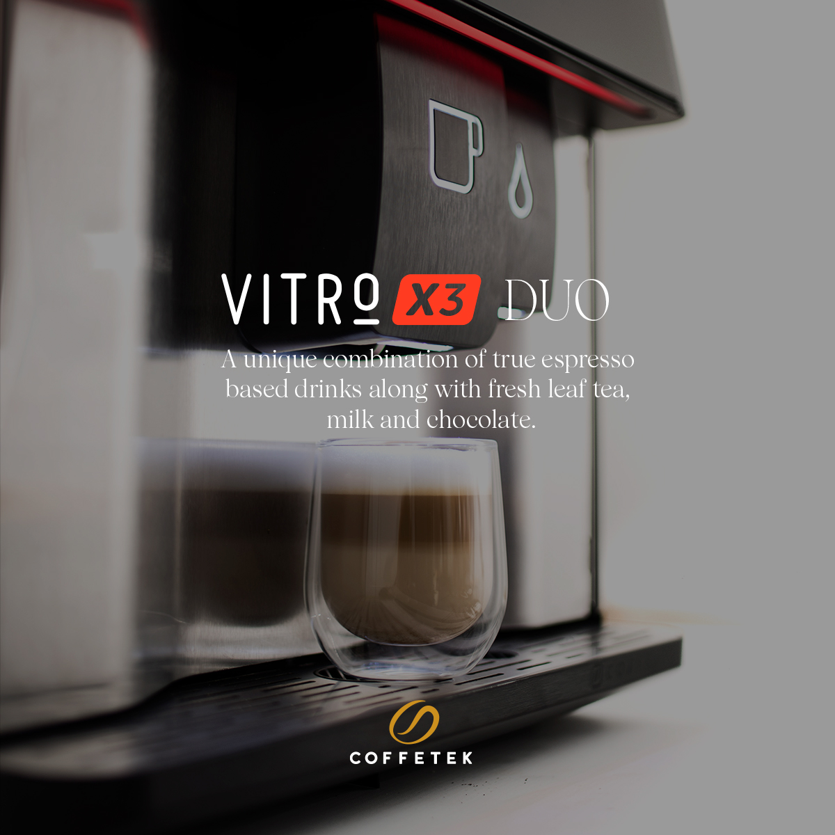 coffetek's tweet photo. ☕ The Vitro X3 Duo incorporate high pressure espresso technology providing authentic Italian style beveragess: Espresso, Cappuccino, Café Latte &amp; Americano. You can also enjoy hot chocolate or a Café Mocha. https://t.co/JVh1yndBWA