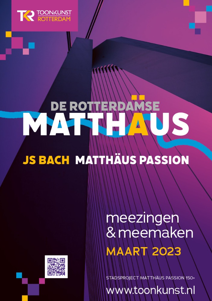 ToonkunstRdam's tweet photo. Dit jaar willen we iedereen die niet bekend is met de Matthäus Passion van Bach graag laten kennismaken met dit prachtige werk. Nieuwsgierig? Kijk op https://t.co/aTiYEooFIL voor meer informatie en schrijf je in voor de diverse evenementen! https://t.co/MC0h0CwCzL